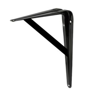 Ménsula con soporte color negro 10 x 16" Surtek 137824