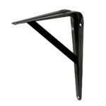Ménsula con soporte color negro 13 x 20" Surtek 137825