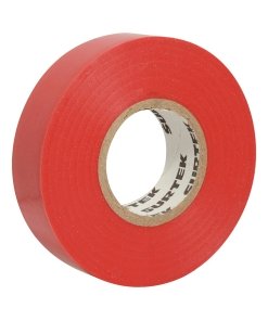 Cinta para aislar roja 19 mm x 9 m Surtek 138009