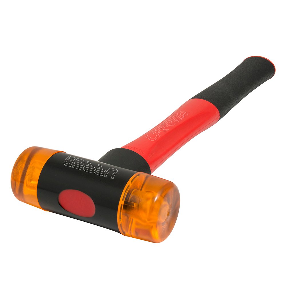 Martillo con tapas plásticas intercambiables con mango anti-vibración, 16 oz Urrea 1383A
