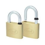Juego de candados de latón cortos 40 mm, llave estándar, 2 piezas Lock 13CA