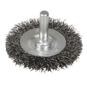 Carda copa ondulada alambre delgado 2" x 0.17 con zanco 1/4" Foy 141740