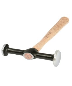 Martillo de laminero 12" mango de madera, desabollador 2 cabezas Urrea 1421