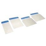 Juego de cuñas para raspar con mango plástico, 4 piezas Foy 142628