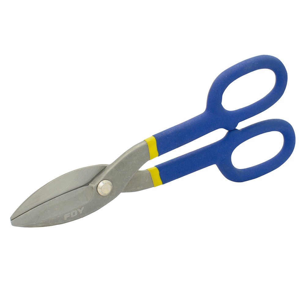 Tijeras para hojalatero con mango rubber grip 8" Foy 143133