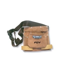 Portaherramientas de carnaza con cinturón, 2 bolsillos Foy 143213