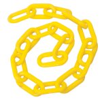 Cadena plástica calibre 6 mm de 25 m, color amarillo Foy 143421