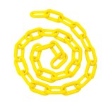 Cadena plástica calibre 8 mm de 25 m, color amarillo Foy 143425