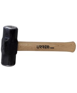 Marro octagonal cabeza maquinada con mango de hickory Americano de 12", 3 lb Urrea 1434G