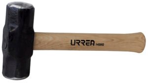 Marro octagonal cabeza maquinada con mango de hickory Americano de 12", 3 lb Urrea 1434G