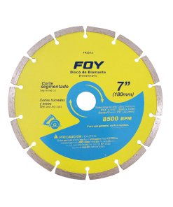 Disco de diamante segmentado, 7" Foy 143513