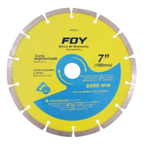 Disco de diamante segmentado, 7" Foy 143513
