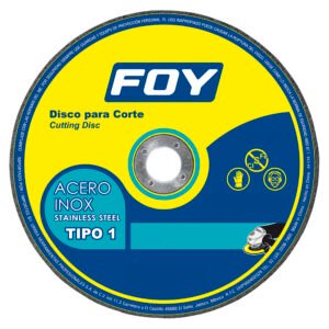 Disco abrasivo tipo 1 para metal  4-1/2" x 1.6 mm Foy 143520