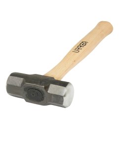 Marro octagonal cabeza maquinada con mango de hickory Americano de 16", 4 lb Urrea 1435EG