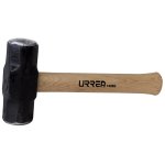 Marro octagonal cabeza maquinada con mango de hickory Americano de 12", 4 lb Urrea 1435G