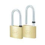 Juego de candados de latón largos 40 mm, llave estándar, 2 piezas Lock 14CA