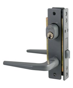 Cerradura clásica para puerta de aluminio función doble, gris, llave estándar Lock 14CL