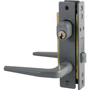 Cerradura clásica para puerta de aluminio función doble, gris, llave estándar Lock 14CL