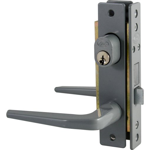 Cerradura clásica para puerta de aluminio función doble, gris, llave estándar Lock 14CL