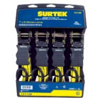 Juego de sujetadores tipo matraca, 4 piezas Surtek 151150