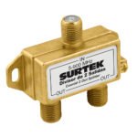 Divisor coaxial , 1 entrada 2 salidas Surtek 153206