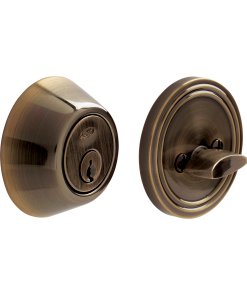 Cerrojo residencial función sencilla, latón antiguo, llave estándar, blíster Lock 15CE