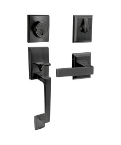 Gatillo rectangular sólido para entrada función doble, negro, visual Lock 15GA