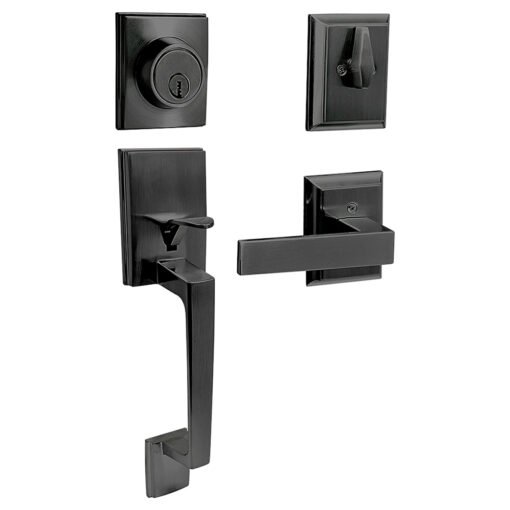 Gatillo rectangular sólido para entrada función doble, negro, visual Lock 15GA