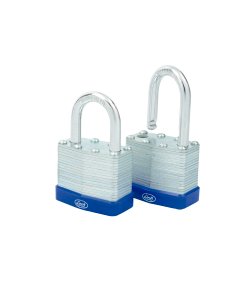 Juego de candados laminados 40 mm, llave estándar, 2 piezas Lock 16CA