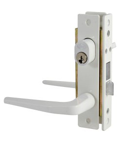 Cerradura clásica para puerta de aluminio función doble, blanco, llave estándar Lock 16CL