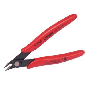 Pinza para electrónica con mango rubber grip de 5-1/8" corte al ras 22° Urrea 170M