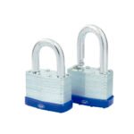 Juego de candados laminados 50 mm, llave estándar, 2 piezas Lock 17CA
