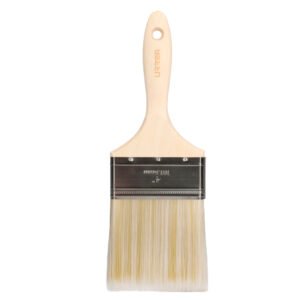 Brocha de cerdas de poliéster con mango de madera de 4" Urrea 19B40