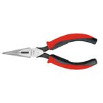 Pinza para electricista con mango bimaterial de 6-23/32" punta larga corte lateral sin res Urrea 226GX