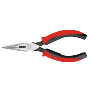 Pinza para electricista con mango bimaterial de 6-23/32" punta larga corte lateral sin res Urrea 226GX