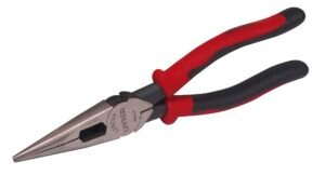 Pinza para electricista con mango bimaterial de 8-7/16" punta larga corte lateral sin reso Urrea 2292GX