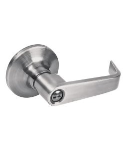 Manija tubular plana función entrada y recámara, níquel satinado, llave estándar, blíster Lock 22MA