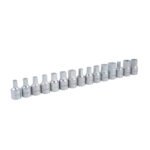 Juego de dados cuadro de 3/8" para drenado de aceite, 14 piezas Urrea 2393