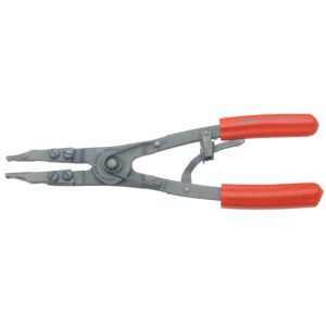 Pinza para anillos de retención con punta plana con mecanismo de matraca Urrea 250P