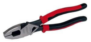 Pinza para electricista con mango bimaterial de 9-3/8" corte lateral con poncha cable alta Urrea 259GHLX