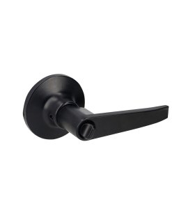 Manija tubular recta función recámara, negra, llave estándar, blíster Lock 25MA