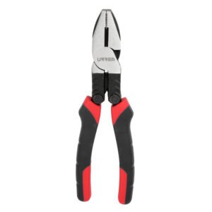 Pinza para electricista con mango bimaterial palanca compuesta de 8" universal Urrea 267GCA