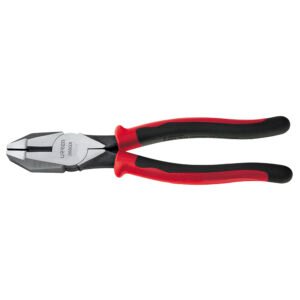 Pinza para electricista con mango bimaterial de 8-21/32" corte lateral alta palanca Urrea 268GX