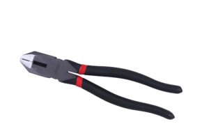 Pinza para electricista con mango rubber grip de 9" corte lateral Urrea 269GI