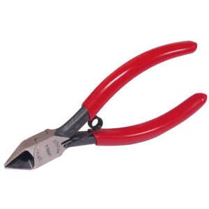 Pinza para electrónica con mango rubber grip corte diagonal de 5" Urrea 28141