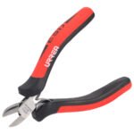 Pinza para electrónica con mango antiestático corte diagonal de 4-1/2" punta delgada Urrea 28142X