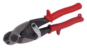 Tijera corta cable y alambre con mango rubber grip de acero, 9" Urrea 287G