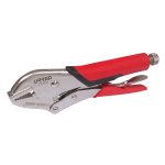 Pinza de presión con mango bimaterial de 10" quijada recta Urrea 293RG