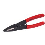 Pinza pelacable con mango air cushion 10-22 AWG de 8-1/4" poncha terminales Urrea 298