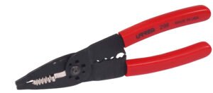 Pinza pelacable con mango air cushion 10-22 AWG de 8-1/4" poncha terminales Urrea 298